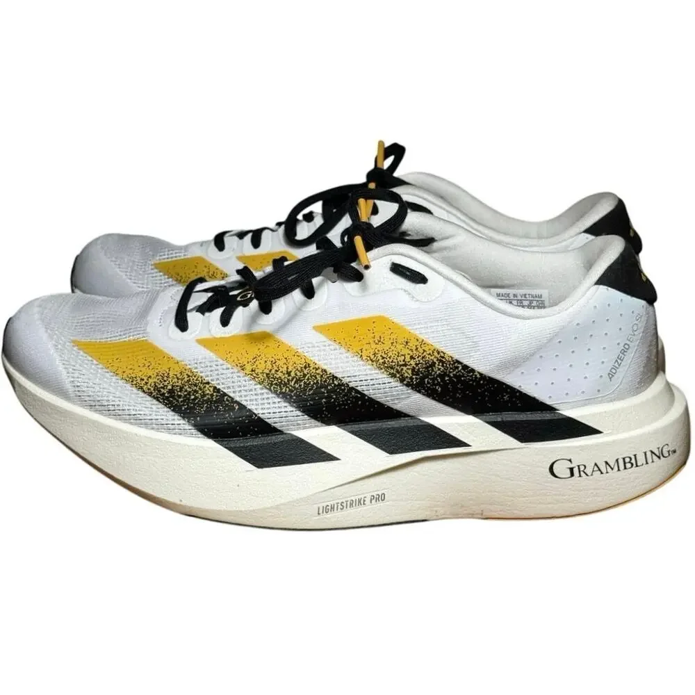 Adidas Adizero Evo SL Grambling State Tigers Running Shoes Men 8.5